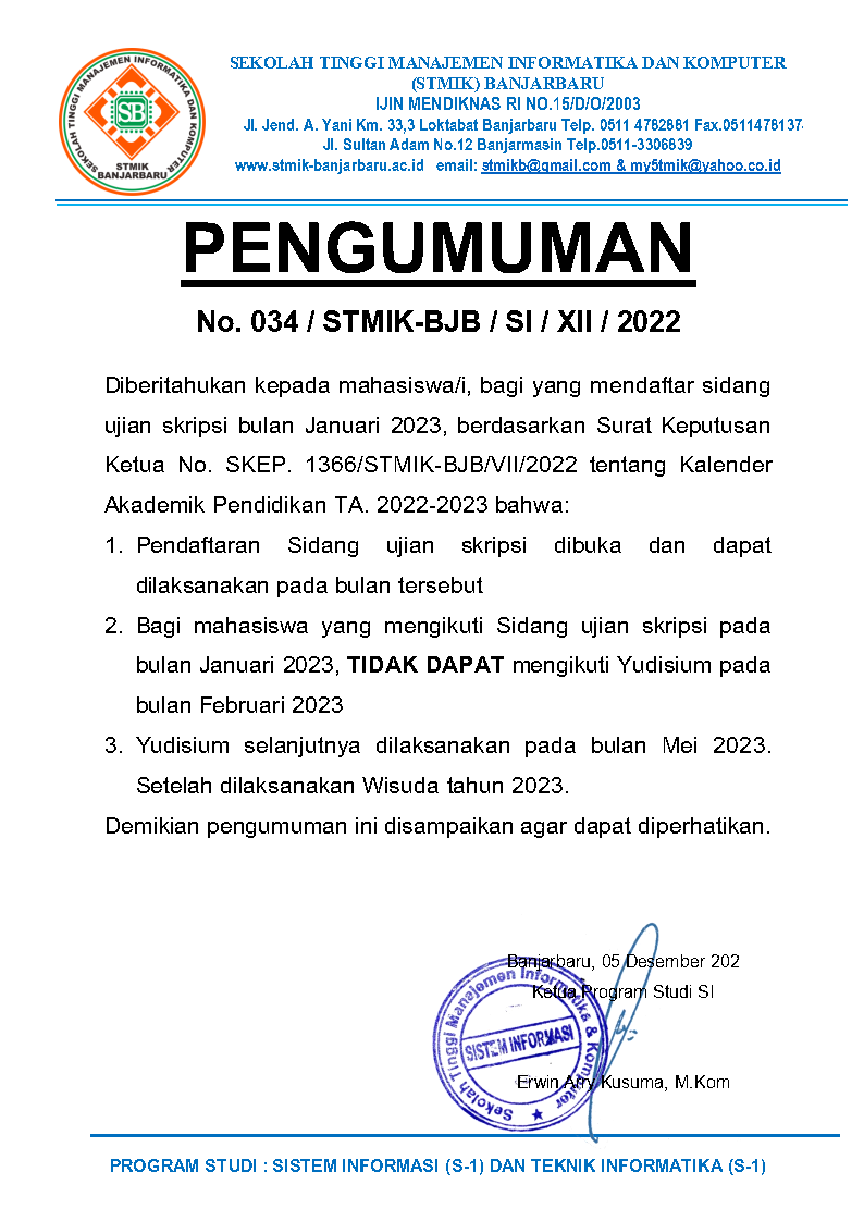 PENGUMUMAN STATUS YUDISIUM FEB 2023 Page1